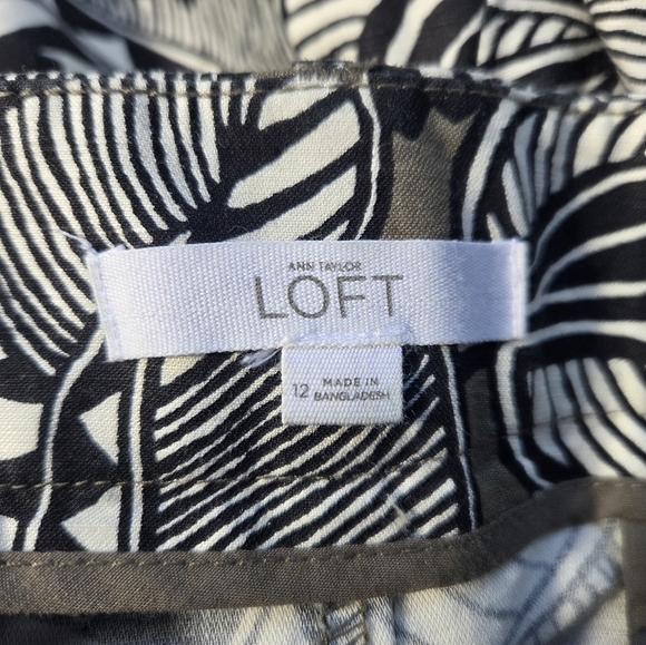 Ann Taylor LOFT‎ Women's Linen Cotton Tropical Shorts-The Riviera Short - Picture 5 of 5